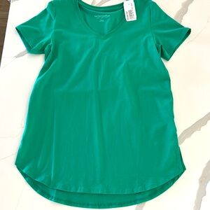 Soft Surrounding Green Fitted Short Sleeve Tee XS 
NWT